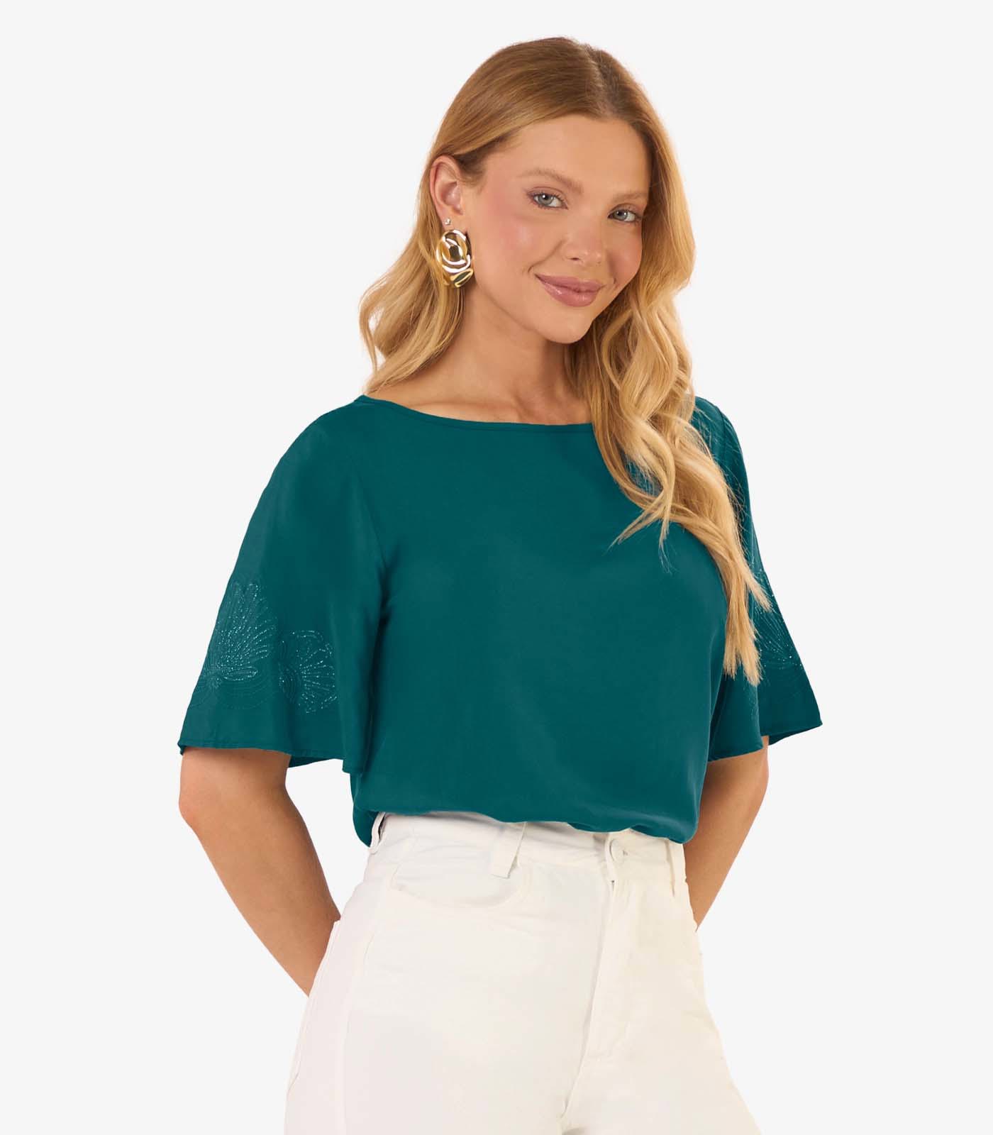 Blusa Feminina Viscose Khyara Com Estampa Rovitex | Rovitex